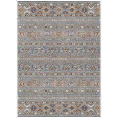 Machine Washable Indoor/Outdoor Chantille ACN2244 Gray 3' x 5' Rug