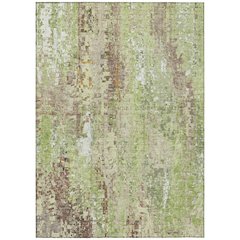 Machine Washable Indoor/Outdoor Chantille ACN2254 Green 3' x 5' Rug