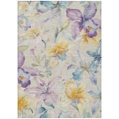 Machine Washable Indoor/Outdoor Chantille ACN2262 Brown 3' x 5' Rug