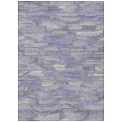Machine Washable Indoor/Outdoor Chantille ACN2266 Purple 3' x 5' Rug