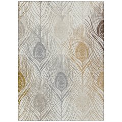 Machine Washable Indoor/Outdoor Chantille ACN2273 Ivory 3' x 5' Rug