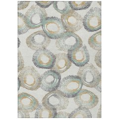 Machine Washable Indoor/Outdoor Chantille ACN2278 Ivory 3' x 5' Rug
