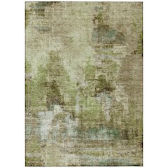 Machine Washable Indoor/Outdoor Chantille ACN2300 Green 3' x 5' Rug