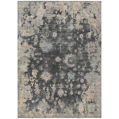 Machine Washable Indoor/Outdoor Chantille ACN2302 Gray 3' x 5' Rug