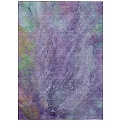 Machine Washable Indoor/Outdoor Chantille ACN2308 Purple 3' x 5' Rug
