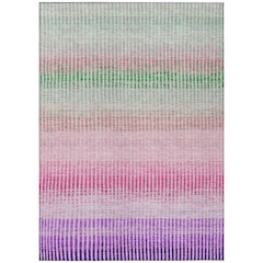 Machine Washable Indoor/Outdoor Chantille ACN2313 Purple 3' x 5' Rug