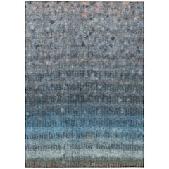 Machine Washable Indoor/Outdoor Chantille ACN2316 Blue 3' x 5' Rug