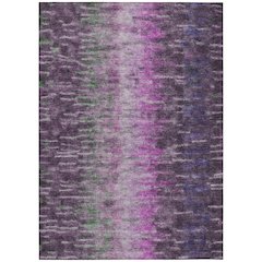 Machine Washable Indoor/Outdoor Chantille ACN2318 Purple 3' x 5' Rug
