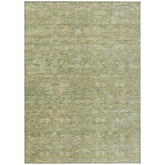 Machine Washable Indoor/Outdoor Chantille ACN2324 Green 3' x 5' Rug