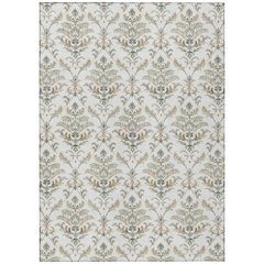 Machine Washable Indoor/Outdoor Chantille ACN2325 Ivory 3' x 5' Rug