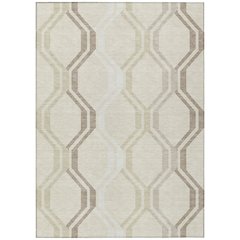 Machine Washable Indoor/Outdoor Chantille ACN2326 Brown 3' x 5' Rug