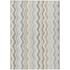 Machine Washable Indoor/Outdoor Chantille ACN2342 Ivory 3' x 5' Rug