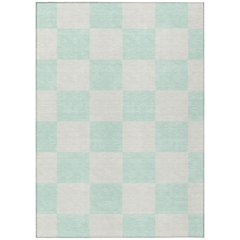 Machine Washable Indoor/Outdoor Chantille ACN2345 Green 3' x 5' Rug