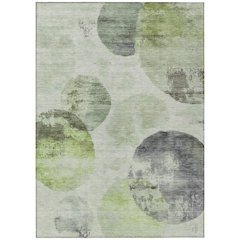 Machine Washable Indoor/Outdoor Chantille ACN2346 Green 3' x 5' Rug