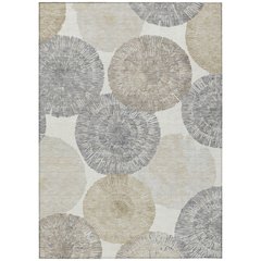 Machine Washable Indoor/Outdoor Chantille ACN2351 Ivory 3' x 5' Rug