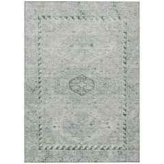 Machine Washable Indoor/Outdoor Chantille ACN2357 Green 3' x 5' Rug