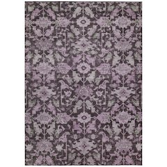 Machine Washable Indoor/Outdoor Chantille ACN2358 Purple 3' x 5' Rug