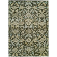 Machine Washable Indoor/Outdoor Chantille ACN2358 Green 3' x 5' Rug