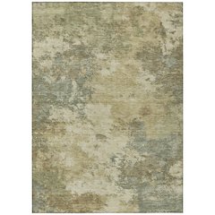 Machine Washable Indoor/Outdoor Chantille ACN2363 Gold 3' x 5' Rug