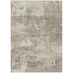 Machine Washable Indoor/Outdoor Chantille ACN2366 Brown 3' x 5' Rug
