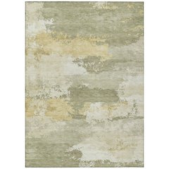 Machine Washable Indoor/Outdoor Chantille ACN2372 Green 3' x 5' Rug