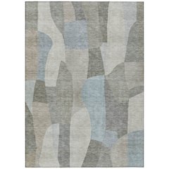 Machine Washable Indoor/Outdoor Chantille ACN2376 Brown 3' x 5' Rug