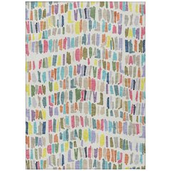 Machine Washable Indoor/Outdoor Chantille ACN2377 Ivory 3' x 5' Rug