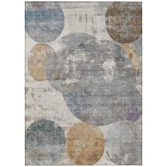 Machine Washable Indoor/Outdoor Chantille ACN2381 Brown 3' x 5' Rug