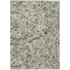 Machine Washable Indoor/Outdoor Chantille ACN2389 Green 3' x 5' Rug
