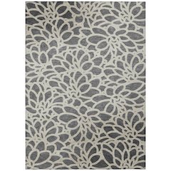 Machine Washable Indoor/Outdoor Chantille ACN2412 Gray 3' x 5' Rug