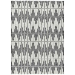 Machine Washable Indoor/Outdoor Chantille ACN2415 Ivory 3' x 5' Rug