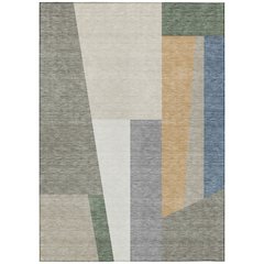 Machine Washable Indoor/Outdoor Chantille ACN2446 Brown 3' x 5' Rug