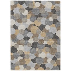 Machine Washable Indoor/Outdoor Chantille ACN2450 Gray 3' x 5' Rug