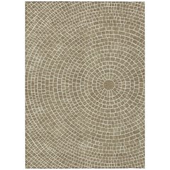 Machine Washable Indoor/Outdoor Chantille ACN2455 Brown 3' x 5' Rug