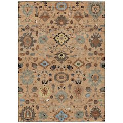 Machine Washable Indoor/Outdoor Chantille ACN2458 Orange 3' x 5' Rug