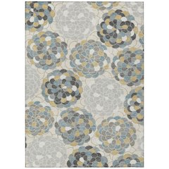 Machine Washable Indoor/Outdoor Chantille ACN2466 Ivory 3' x 5' Rug
