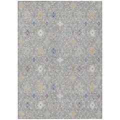Machine Washable Indoor/Outdoor Chantille ACN2471 Gray 3' x 5' Rug