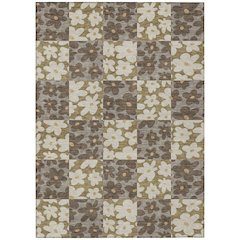Machine Washable Indoor/Outdoor Chantille ACN2476 Brown 3' x 5' Rug