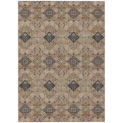Machine Washable Indoor/Outdoor Chantille ACN2477 Orange 3' x 5' Rug