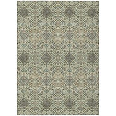 Machine Washable Indoor/Outdoor Chantille ACN2478 Green 3' x 5' Rug