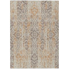 Machine Washable Indoor/Outdoor Chantille ACN2482 Brown 3' x 5' Rug