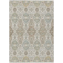 Machine Washable Indoor/Outdoor Chantille ACN2484 Ivory 3' x 5' Rug
