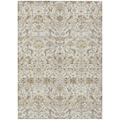 Machine Washable Indoor/Outdoor Chantille ACN2485 Ivory 3' x 5' Rug