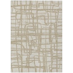 Machine Washable Indoor/Outdoor Chantille ACN2491 Ivory 3' x 5' Rug