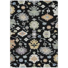 Machine Washable Indoor/Outdoor Chantille ACN2532 Black 3' x 5' Rug