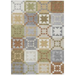 Machine Washable Indoor/Outdoor Chantille ACN2538 Gray 3' x 5' Rug