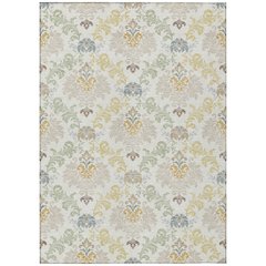 Machine Washable Indoor/Outdoor Chantille ACN2544 Ivory 3' x 5' Rug
