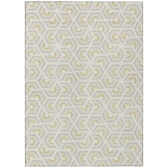 Machine Washable Indoor/Outdoor Chantille ACN2554 Ivory 3' x 5' Rug