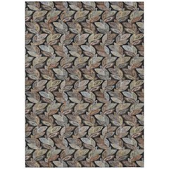 Machine Washable Indoor/Outdoor Chantille ACN2557 Black 3' x 5' Rug