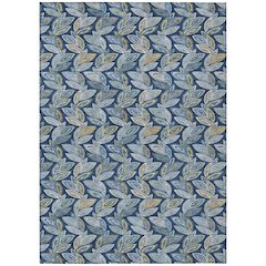Machine Washable Indoor/Outdoor Chantille ACN2557 Blue 3' x 5' Rug